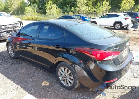 2016 Hyundai Elantra Se from USA, damaged, VIN 5NPDH4AE8GH766809